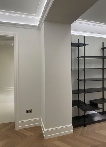 LED tape in coving in hallway