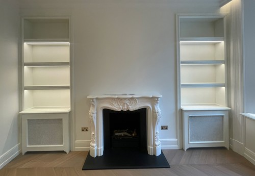 LED tape in shelving and coving