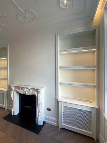LED tape in shelving and coving