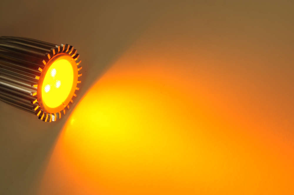GU10 Colour LED 7W 290lm CRI80 Dimmable Lamp 45° Green in use