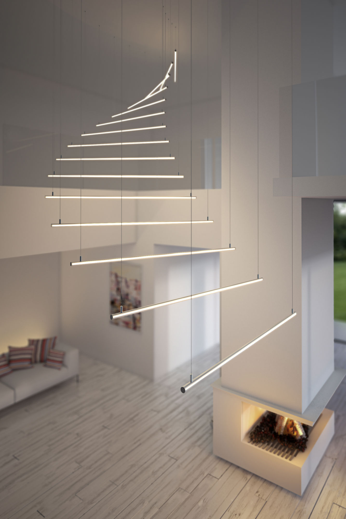 Jaz Suspended Extrusion Profile Aluminium 2000mm | Mr Resistor Lighting