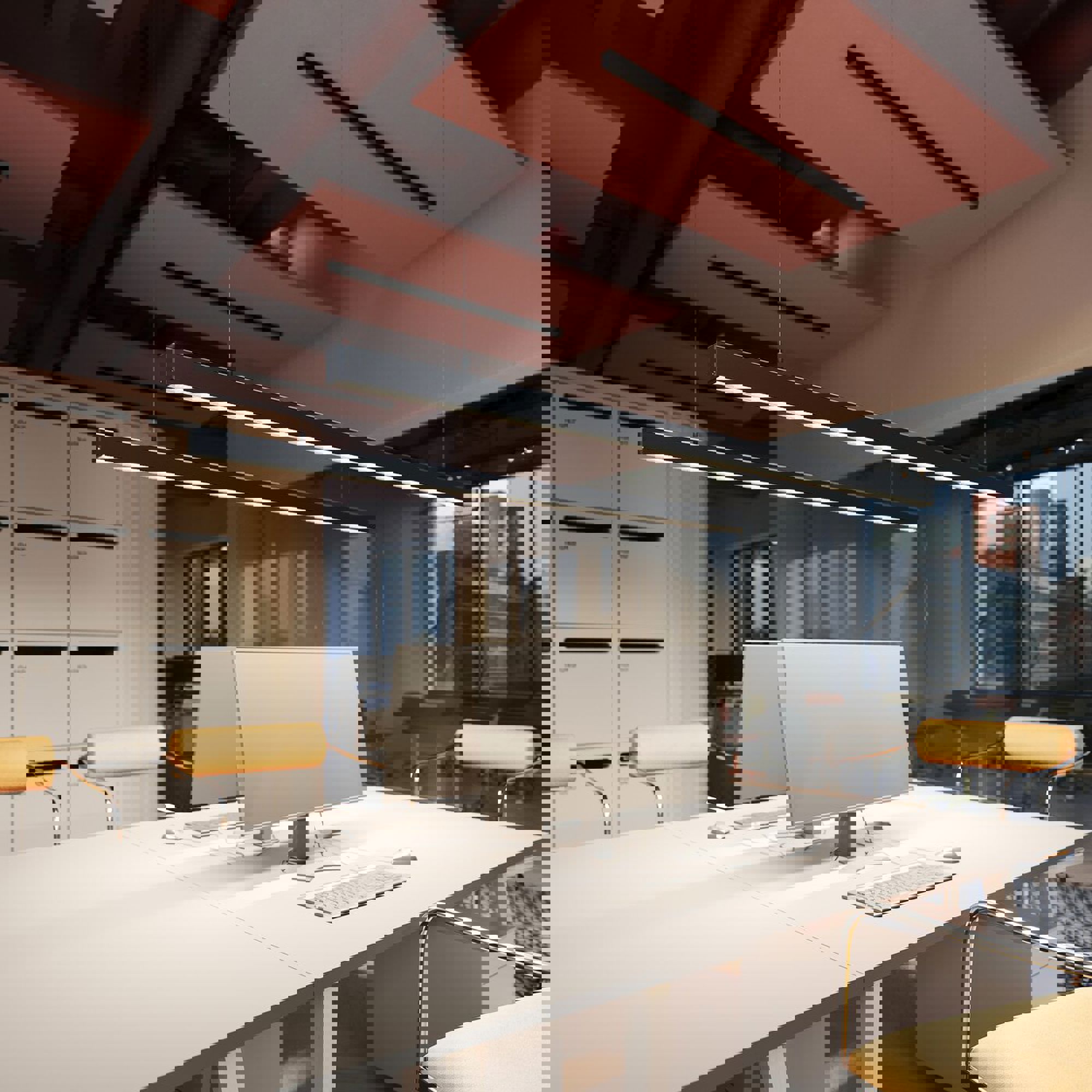 Inter Plus Suspended Linear Dimmable LED Light Profile Pendant System ...